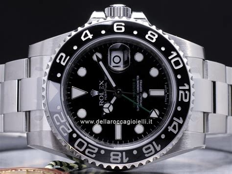 rolex ghiera verde ceramica quadrante nero|5 Minuti Con Un Rolex GMT.